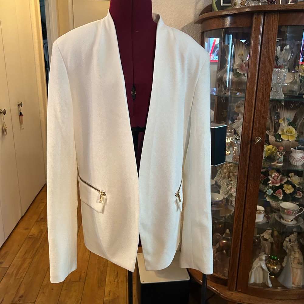Robert Rodriguez Elegant Off White Women's Jacket - Picture 2 of 4